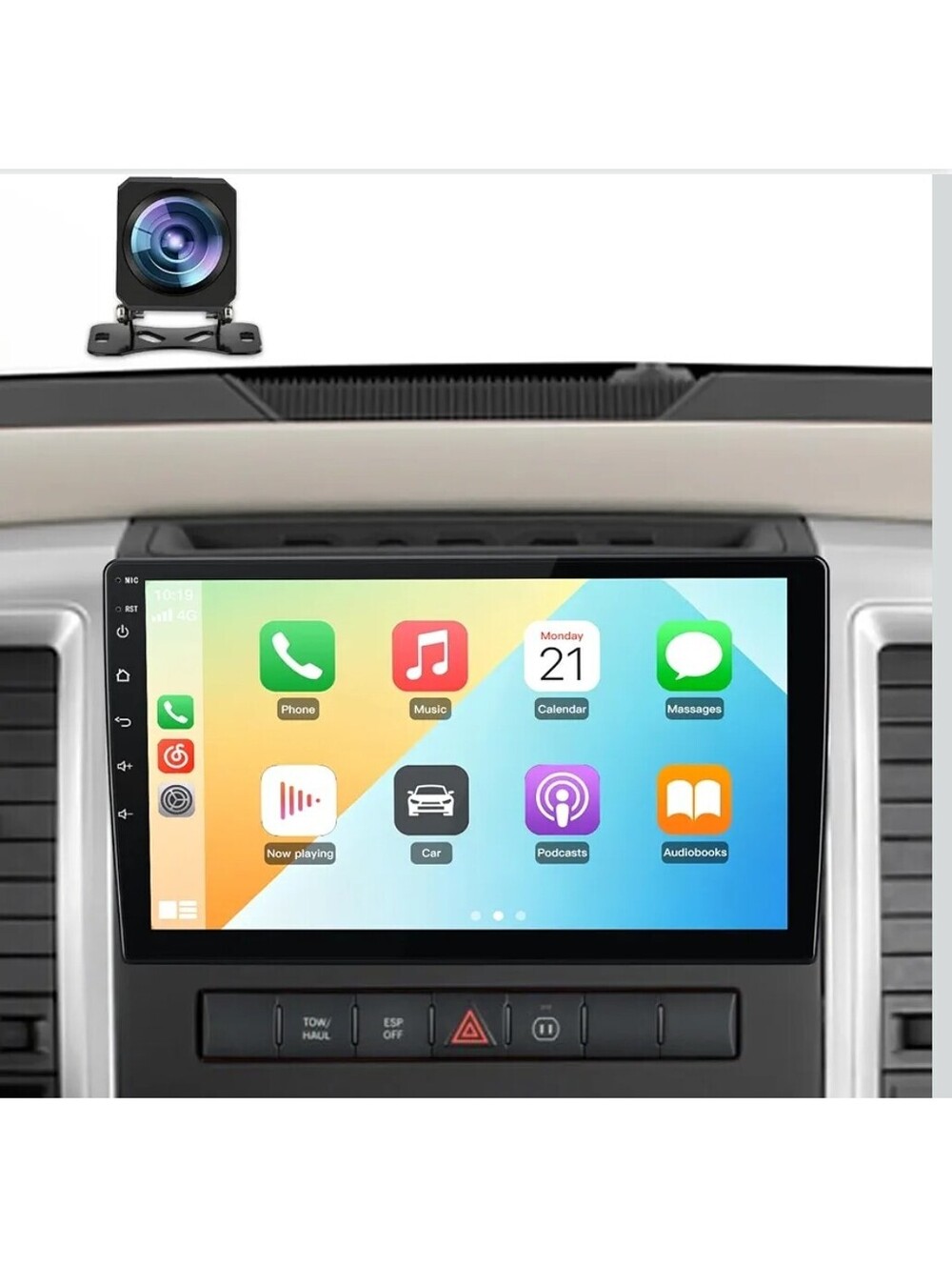 2009-2012 Dodge Ram 1500 2500 3500 10" Touchscreen Car Stereo CarPlay